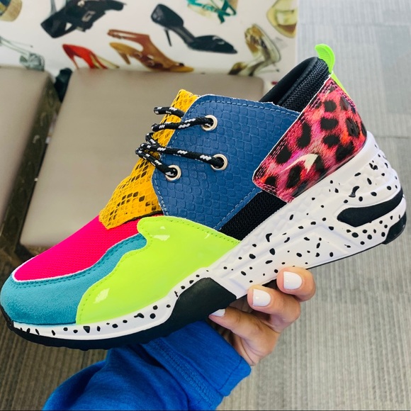 Multi patterned platform sneaker - Picture 2 of 6